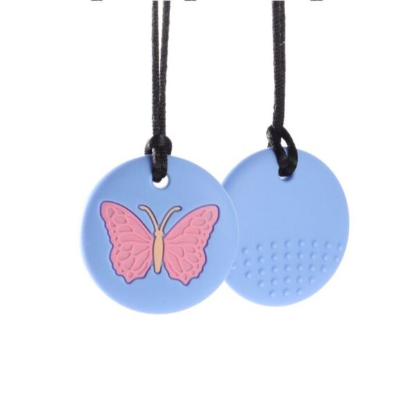 Sensory Chew Necklace Butterfly Purple